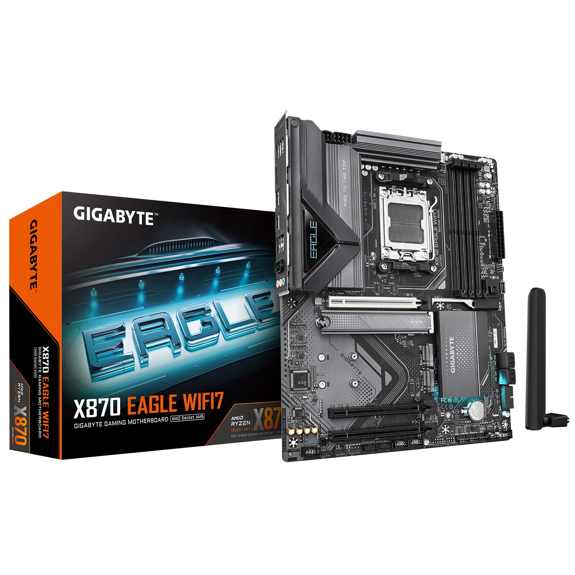 MBG-X870EAGLEWIFI7.jpg Gigabyte X870 EAGLE WIFI7 AMD AM5 ATX Motherboard 4x DDR5~256GB