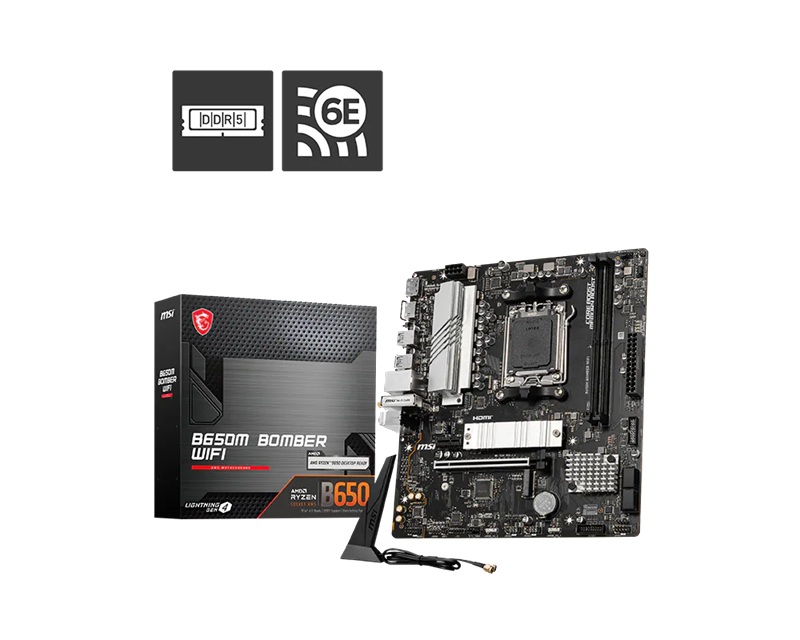 MBM-B650M-BOMBERWIFI.jpg MSI B650M BOMBER WIFI AMD AM5 MATX Motherboard