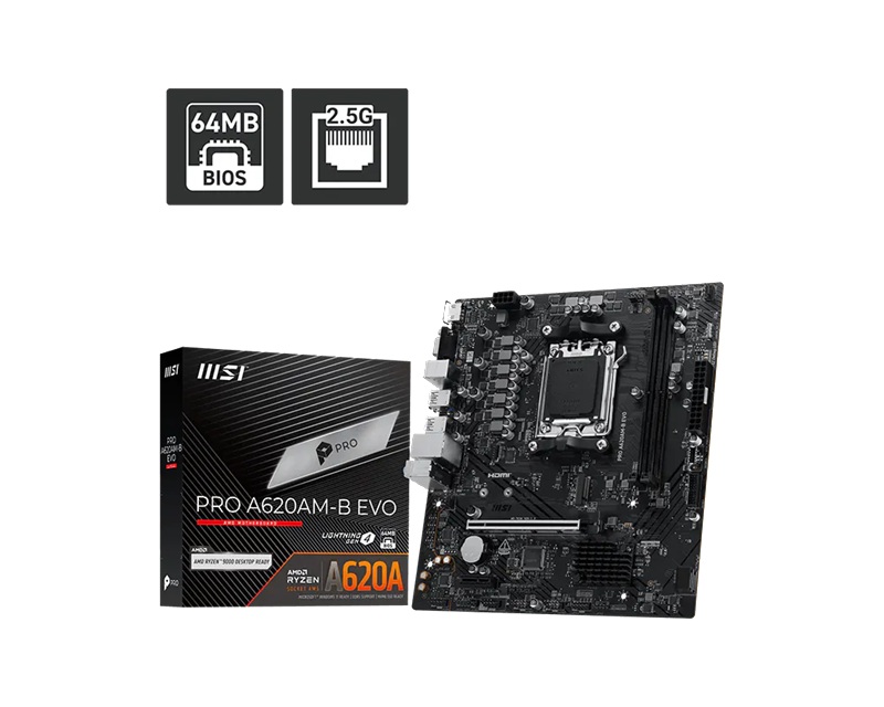 MBM-PRO-A620AM-B-EVO.jpg MSI PRO A620AM-B EVO ATX Motherboard