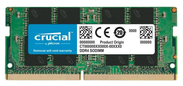 MECN4-1X16G32S-P.jpg Micron (Crucial)-P CT16G4SFS832A-P Crucial 16GB (1x16GB) DDR4 SODIMM 3200MHz
