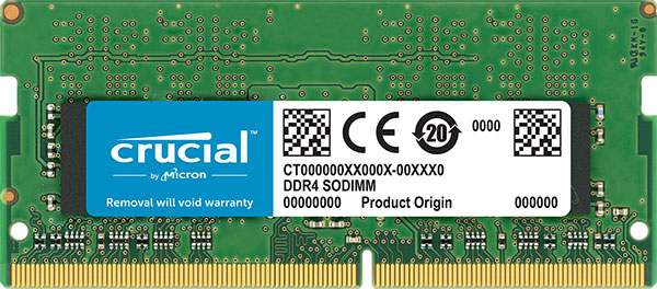 MECN4-1X16G32S.jpg Micron (Crucial) CT16G4SFS832A Crucial 16GB (1x16GB) DDR4 SODIMM 3200MHz CL22