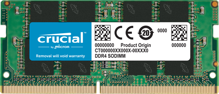 MECN4-1X8G32FRA.jpg Micron (Crucial) CT8G4SFRA32A Crucial 8GB (1x8GB) DDR4 SODIMM 3200MHz CL22
