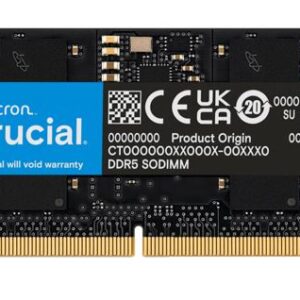 Micron (Crucial) CT16G56C46S5T:H Crucial 16GB (1x16GB) DDR5 SODIMM 5600MHz CL46