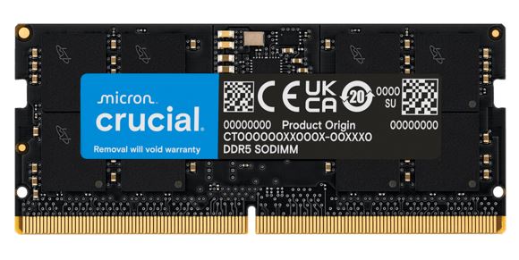 MECN5-1X32G48C40.jpg Micron (Crucial) CT32G48C40S5 Crucial 32GB (1x32GB) DDR5 SODIMM 4800MHz C40
