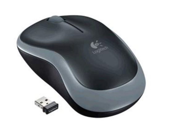 MILT-M185.jpg Logitech 910-002255 M185 Wireless Mouse Nano Receiver Grey 1-year