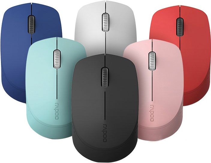 MIRP-M100-RED.jpg Rapoo M100-Red M100 2.4GHz & Bluetooth 3 / 4