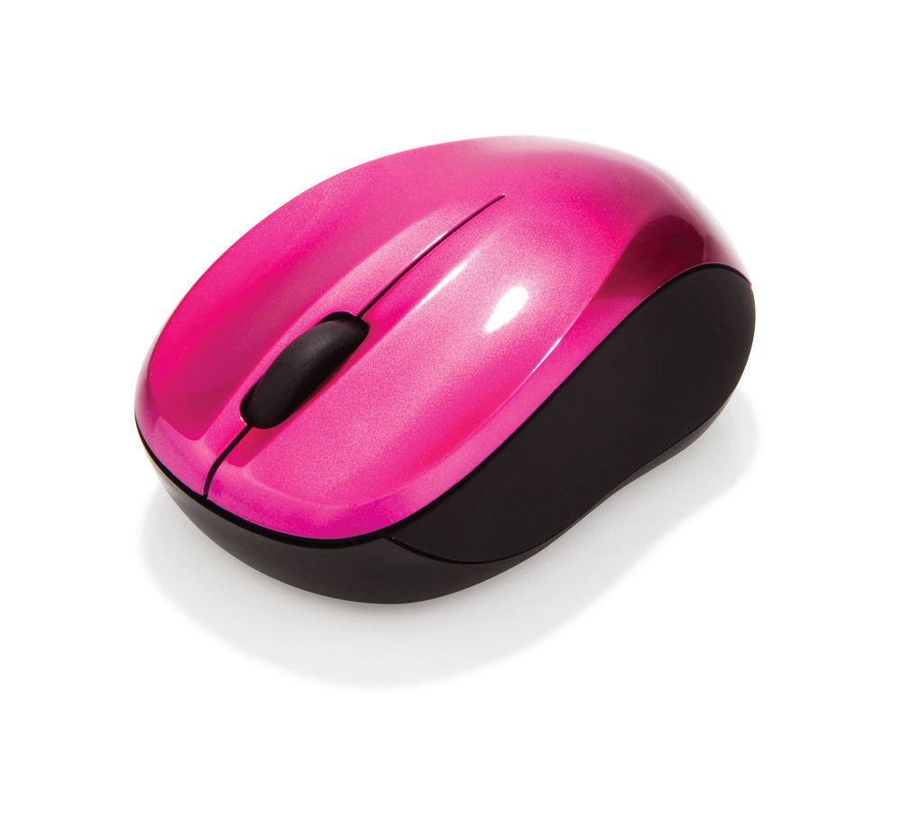 MIV-49043.jpg Verbatim 49043 GO Nano Hot Pink Mouse 2.4GHz Wireless