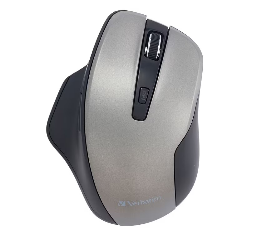 MIV-70242.jpg Verbatim 70242 Silent Ergonomic Wireless LED Mouse Graphite