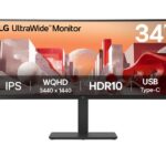LG 34BA75QE-B 34" UltraWide QHD Curved IPS 60Hz Monitor