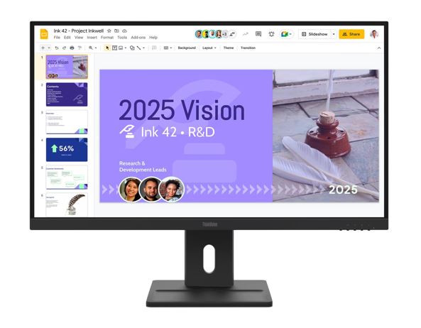 MNLEN-E27Q-40.jpg Lenovo 64BDGAR4AU ThinkVision E27Q-40 27" 100Hz QHD IPS Monitor