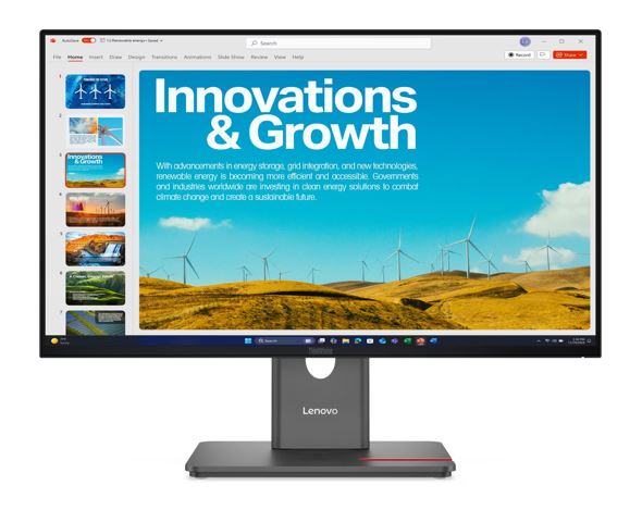 MNLEN-P24QD-40.jpg Lenovo 64B1GAR1AU ThinkVision P24qd-40 23.8"/24" QHD IPS Monitor 2K