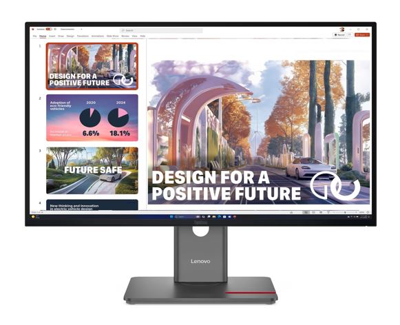 MNLEN-P27QD-40.jpg Lenovo 64B3GAR2AU ThinkVision P27QD-40 27" QHD Monitor IPS 2560x1440