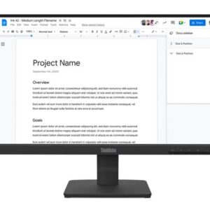 Lenovo 64CBKAR6AU ThinkVision S22-4E 21.5" FHD IPS Monitor 1920x1080
