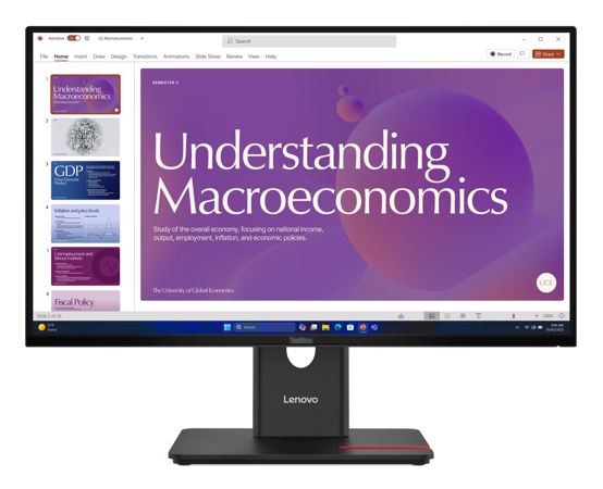 MNLEN-T24D-40.jpg Lenovo 64B9GAR1AU ThinkVision T24D-40 23.8"/24" 120Hz FHD IPS Monitor