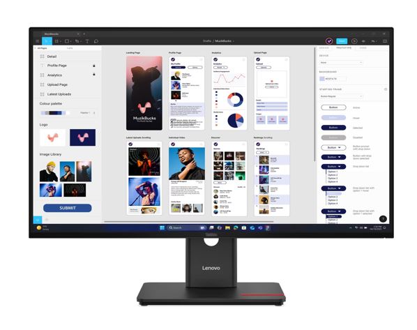 MNLEN-T32UD-40.jpg Lenovo 64B0GAR1AU ThinkVision T32UD-40 31.5"/32" 60Hz UHD IPS Monitor