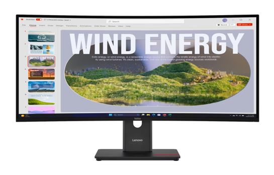 MNLEN-T34WD-40.jpg Lenovo 64AEGAR1AU ThinkVision T34WD-40 34" 120Hz WQHD Monitor 1500R