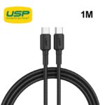 USP 6972890207064 BoostUp Braided USB-C to USB-C Cable (1M)