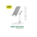 USP 6972890207095 Phone/Desktop Stand/Holder for iPhone/iPad White - Foldable