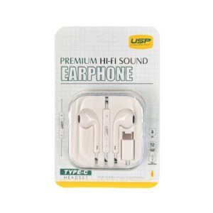 USP 6976552041010 Earphones Type-C with Controller Compatible With All