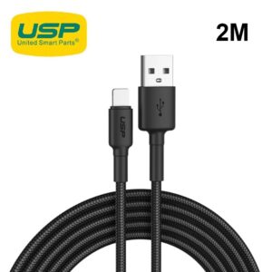 USP 6976552041034 BoostUp Braided Lightning to USB-A Cable (2M)
