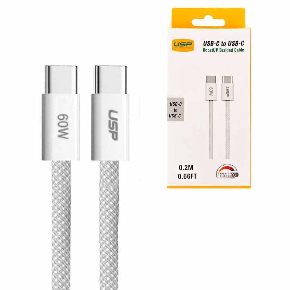 MPA-6976552041485.jpg USP 6976552041485 BoostUp Braided USB-C to USB-C Cable (0.2M)
