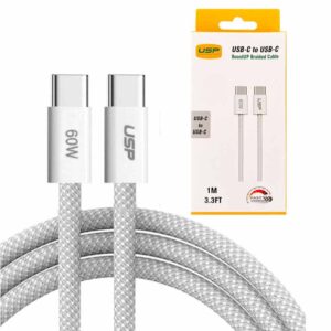USP 6976552041492 BoostUp Braided USB-C to USB-C Cable (1M)