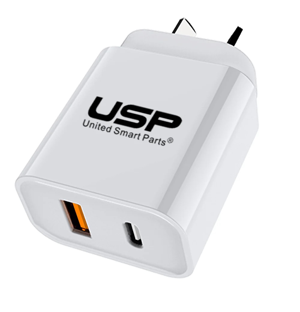 MPA-6976552041751.jpg USP 6976552041751 20W Dual Port Fast Wall Charger