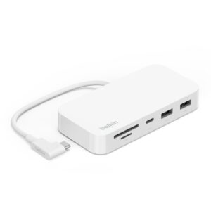 Belkin INC011btWH Connect USB-C 6-in-1 Multiport Hub with Mount