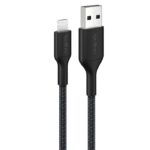 Belkin CAA020FQ1MBK BoostCharge Pro Braided Lightning to USB-A Cable