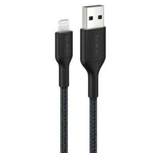 Belkin CAA020FQ2MBK BoostCharge Pro Braided Lightning to USB-A Cable