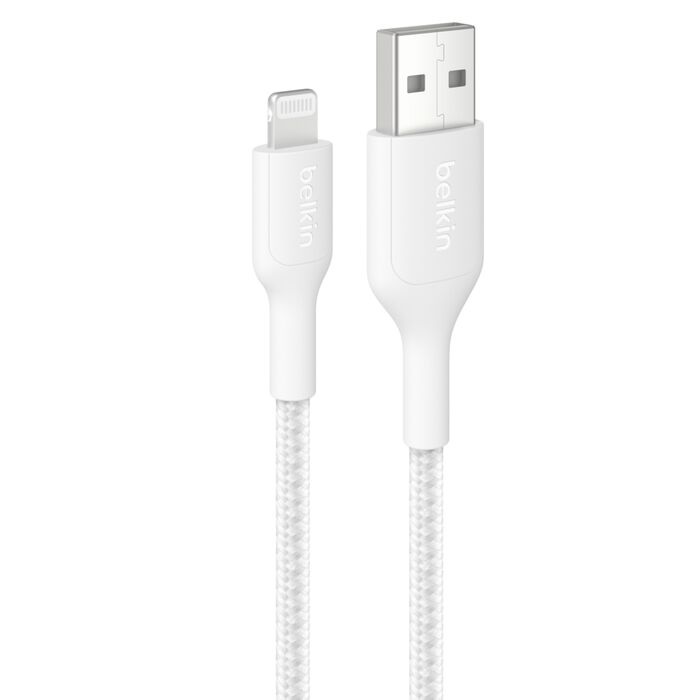 MPA-CAA020FQ2MWH.jpg Belkin CAA020FQ2MWH BoostCharge Pro Braided Lightning to USB-A Cable