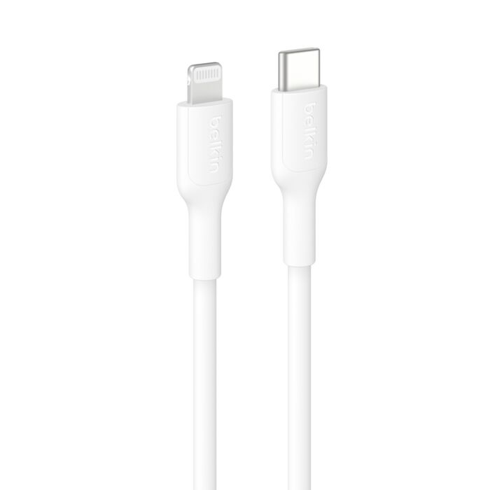 MPA-CAA021FQ1MWH.jpg Belkin CAA021FQ1MWH BoostCharge Lightning to USB-C Cable (1M)