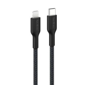 Belkin CAA022FQ1MBK BoostCharge Pro Braided Lightning to USB-C Cable