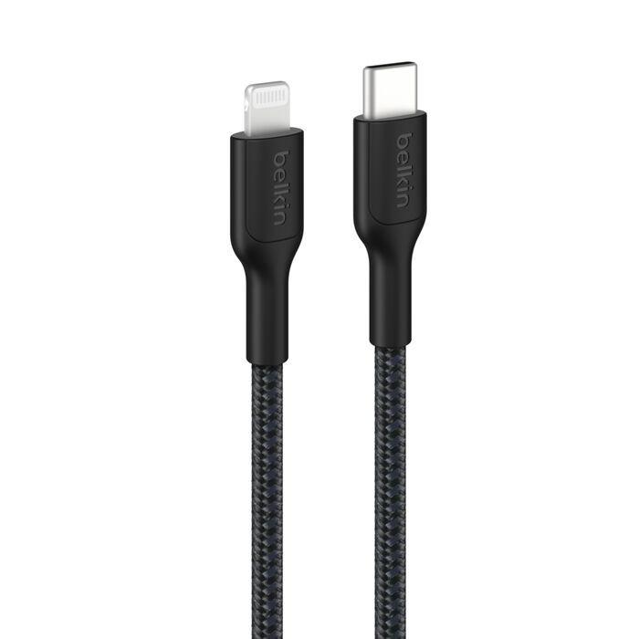 MPA-CAA022FQ1MBK.jpg Belkin CAA022FQ1MBK BoostCharge Pro Braided Lightning to USB-C Cable