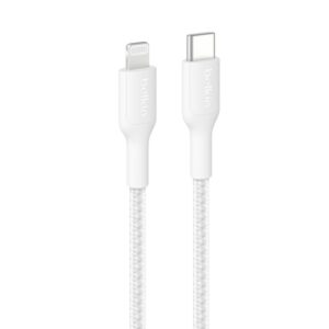 Belkin CAA022FQ1MWH BoostCharge Pro Braided Lightning to USB-C Cable