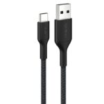 Belkin CAB022fq2MBK BoostCharge Pro Braided USB-C to USB-A Cable