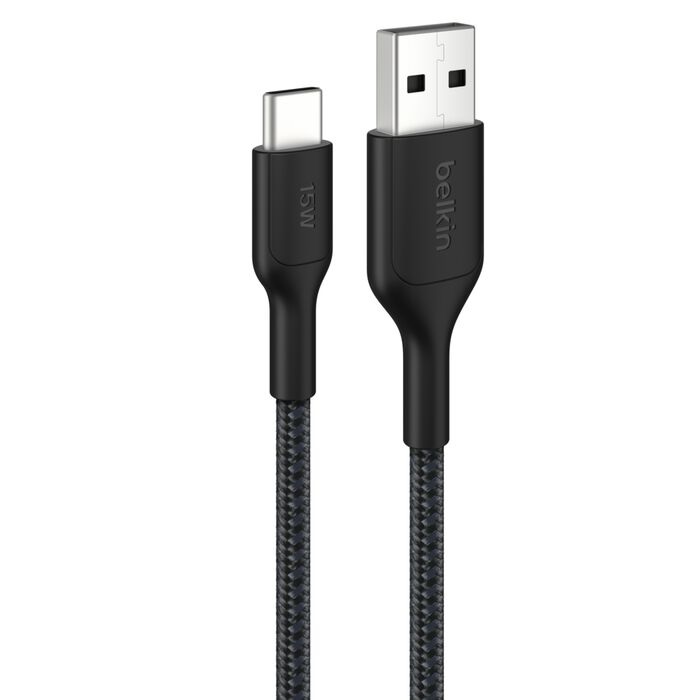 MPA-CAB022FQ2MBK.jpg Belkin CAB022fq2MBK BoostCharge Pro Braided USB-C to USB-A Cable