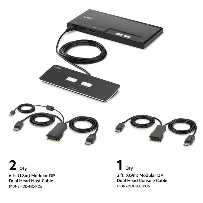 MPA-F1DN202MOD-PP-4.jpg Belkin F1DN202MOD-PP-4 Cybersecurity and Secure KVM 2-Port Dual Head
