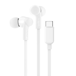Belkin G3H0002fqWHV2 SoundForm USB-C Wired Earbuds With Adjustable Volume