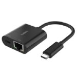 Belkin INC019BTBK Connect USB-C to Ethernet + Charge Adapter