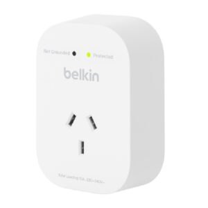 Belkin SRA010AU SurgePro 1-Outlet Surge Protector - White (