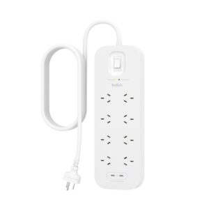 Belkin SRB004AU2M Surge Pro 8-Outlet Surge Protector With Dual