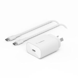 Belkin WCA012au1MWH-B6 BoostCharge 25W USB-C Cubic Wall Charger +