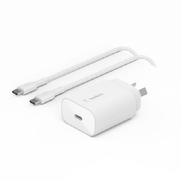 MPA-WCA012AU1MWH-B6.jpg Belkin WCA012au1MWH-B6 BoostCharge 25W USB-C Cubic Wall Charger +