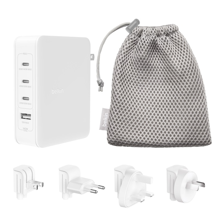 MPA-WCH014BTWH-V3.jpg Belkin WCH014BTWH-V3 BoostCharge Pro 140W USB-C (PD 3.1) 4-Port