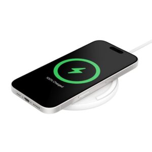 Belkin WIA012fqWH BoostCharge Wireless Charging Pad (15W) + USB-C