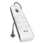 Belkin BSV604au2M SurgePlus 6-Outlet Surge Protector With Dual USB