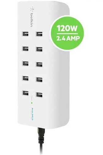 MPABRS10PUSBCS.jpg Belkin B2B139au RockStar™ 10-Port USB-A Charging Station - White