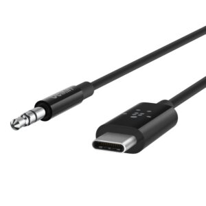 Belkin F7U079bt03-BLK RockStar USB-C to 3.5mm Audio Cable (0.9M)