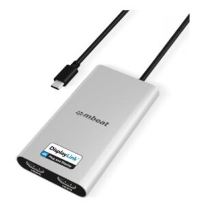 MBEAT MB-DLA-CD2H ® USB-C Dual 4K HDMI DisplayLink® Adapter